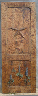 Custom Doors - Texas door with carvings