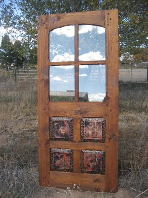 Exterior Doors - 1/2 Glass w/ copper panels